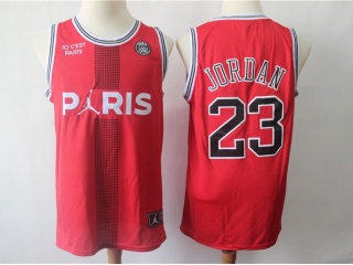 Jordan X Paris Saint-Germain 23 Michael Basketball Jersey Red