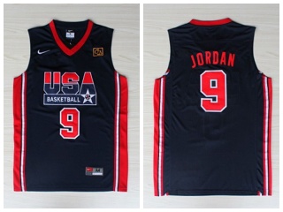 Team USA 9 Michael Jordan 1992 Olympic Games Jersey Navy Blue