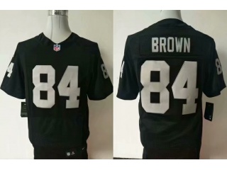 Oakland Raiders #84 Antonio Brown Elite Jersey Black
