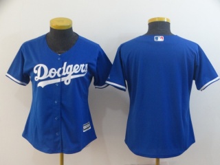 Womens Los Angeles Dodgers Blank Baseball Jersey Blue