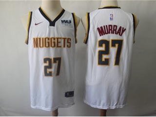 Nike Denver Nuggets 27 Jamal Murray Basketball Jersey White