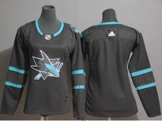 Womens Adidas San Jose Sharks Hockey Jersey Black