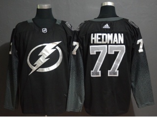 Adidas Tampa Bay Lightning 77 Victor Hedman Breakaway Hockey Jersey Black