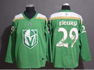 Adidas Vegas Golden Knights 29 Marc-Andre Fleury 2019 St. Patrick's Day Jersey Green