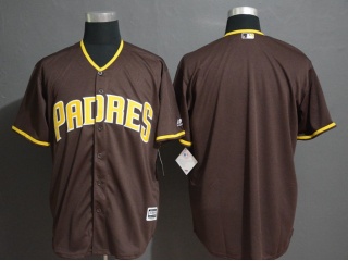 San Diego Padres Blank Cool Base Jersey Brown