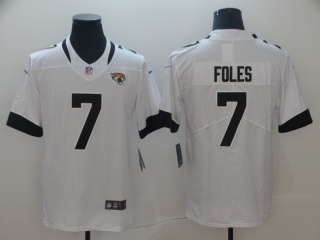 Jacksonville Jaguars #7 Nick Foles Men's Vapor Untouchable Limited Jersey White