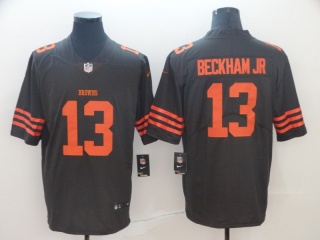 Cleveland Browns #13 Odell Beckham Jr Color Rush Limited Jersey Brown