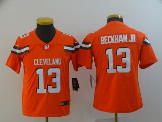 Youth Cleveland Browns 13 Odell Beckham Jr Vapor Limited Jersey Orange