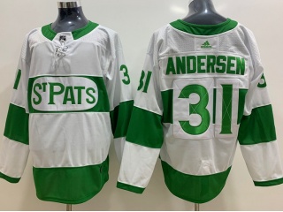 Adidas Toronto Maple Leafs #31 Frederik Anderson St. Pats Hockey Jersey White