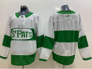 Adidas Toronto Maple Leafs Blank St. Pats Hockey Jersey White