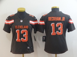 Womens Cleveland Browns 13 Odell Beckham Jr Vapor Limited Jersey Brown