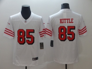 San Francisco 49ers 85 George Kittle Color Rush Limited Jersey White
