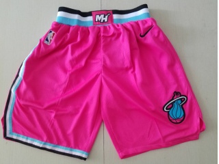 Nike Miami Heat Basketball Shorts Pink Earned