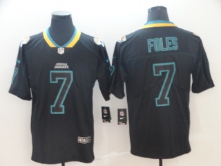 Jacksonville Jaguars 7 Nick Foles Lights Out Vapor Limited Jersey Black