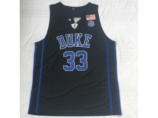 Duke Blue Devils 33 Grant Hill College Basketball Jersey Black