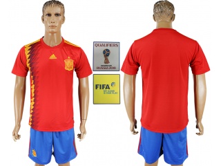 Spain Home 2018 FIFA World Cup Soccer Jersey Can Custom Any Name Number