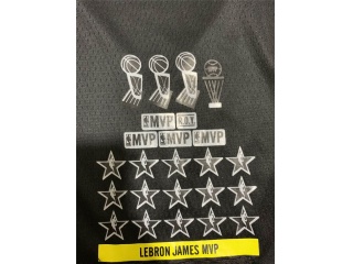 Nike Los Angeles Lakers 23 LeBron James Swingman Jersey Black MVP