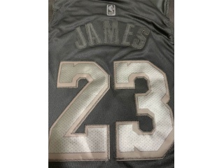 Nike Los Angeles Lakers 23 LeBron James Swingman Jersey Black MVP