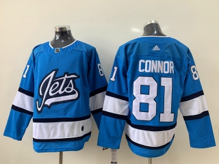 Adidas Winnipeg Jets #81 Kyle Connor New Style Hockey Jeresey Blue