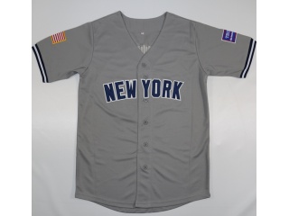 New York Yankees 45 Donald Trump Cool Base Jersey Gray