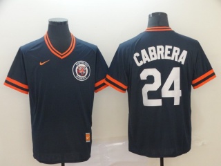 Detroit Tigers #24 Miguel Cabrera Nike Cooperstown Collection Legend V-Neck Jersey Blue
