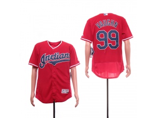 Cleveland Indians #99 Ricky Vaughn Flexbase Jerseys Red