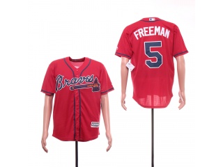 Atlanta Braves #5 Freddie Freeman New Cool Base Jerseys Red