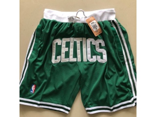 Boston Celtics Throwback Basketball Shorts Green