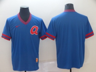 Nike Atlanta Braves Blnak Cooperstown Collection Legend V-Neck Jersey Blue