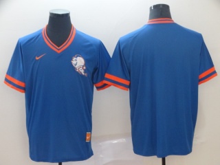 Nike New York Mets Blnak Cooperstown Collection Legend V-Neck Jersey Blue