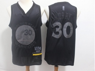 Nike Golden State Warriors 30 Stephen Curry Basketball Jersey Black MVP