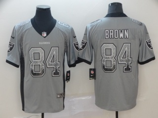 Oakland Raiders #84 Antonio Brown Drift Fashion Vapor Untouchable Limited Jersey Grey