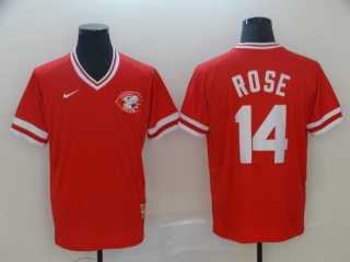 Cincinnati Reds #14 Pete Rose Nike Cooperstown Collection Legend V-Neck Jersey Red