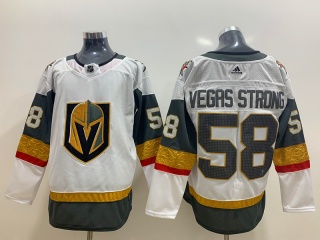 Adidas Vegas Golden Knights #58 Strong Hockey Jersey Grey