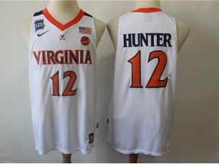 Nike Virginia Cavaliers 12 DeAndre Hunter Basketball Jersey White