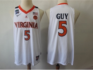 Nike Virginia Cavaliers 5 Kyle Guy Basketball Jersey White