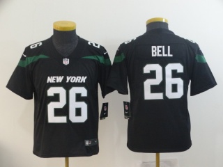 Youth New York Jets #26 Le'Veon Bell 2019 Vapor Untouchable Limited Jersey Black
