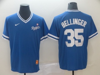 Los Angeles Dodgers #35 Cody Bellinger Nike Cooperstown Collection Legend V-Neck Jersey Blue