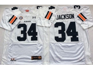 Auburn Tigers #34 Bo Jackson Jersey White