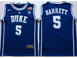 Duke Blue Devils #5 R.J. Barrett Jersey