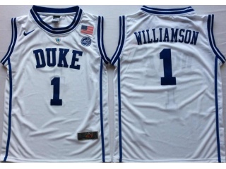 Duke Blue Devils #1 Zion Williamson Jersey White