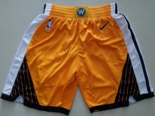 Nike Golden State Warriors Basketball Shorts Gold Earned