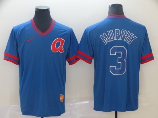 Atlanta Braves #3 Dale Murphy Nike Cooperstown Collection Legend V-Neck Jersey Blue