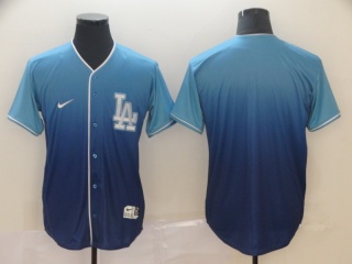 Los Angeles Dodgers Blank Nike Fade Jersey Blue