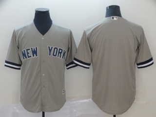 New York Yankees Blank Cool Base Jerseys Gray