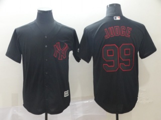 New York Yankees 99 Aaron Judge Lights Out Cool Base Jersey Black