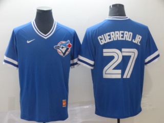 Nike Toronto Blue Jays 27 Vladimir Guerrero JR Cooperstown Collection Legend V-Neck Jersey