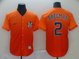 Houston Astros #2 Alex Bregman Nike Fade Jersey Orange