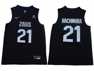 NCAA Gonzaga Bulldogs 21 Rui Hachimura Basketball Jersey Black