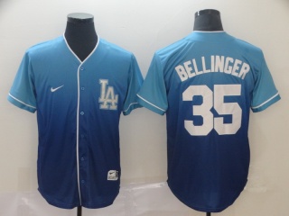 Los Angeles Dodgers #35 Cody Bellinger Nike Fade Jersey Blue